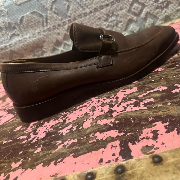 Johnston & Murphy Dark Brown Leather Slip-Ons Sz 13 - worn once - Picture 3 of 7